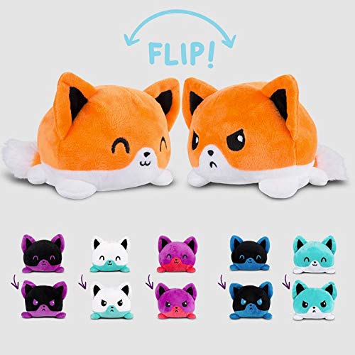TeeTurtle The Original Reversible Fox Plushie Orange Cute