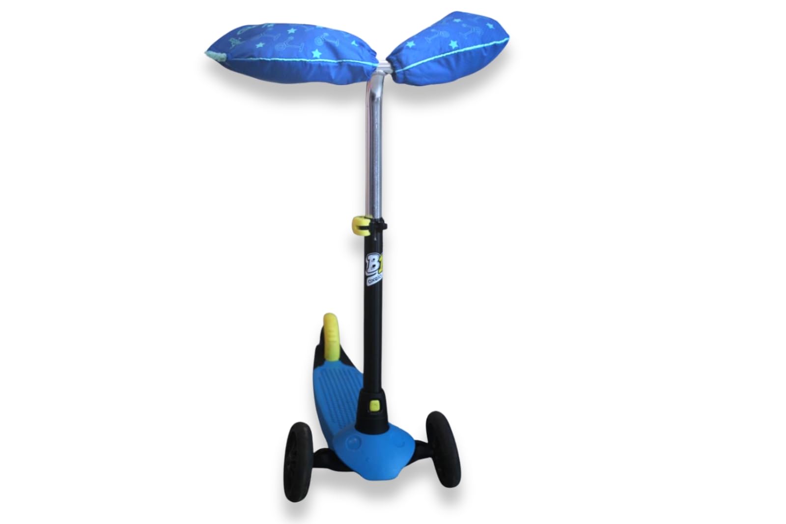 Scooterearz Blue | Children's Scooter Hand Warmers | Kids Scooter Accessories | Waterproof, Fleece-Lined Handlebar Mitts | Keep Little Hands Warm While Scooting