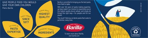 BARILLA THICK SPAGHETTI PASTA, 16 OZ. BOX – NON-GMO, MADE WITH DURUM WHEAT SEMOLINA – KOSHER CERTIFIED