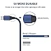 Bestfy Micro USB Cable [3Pack 6ft] Nylon Braided samsung micro usb cable/charging cord - Sync and Charge for Android Devices, Galaxy, Sony, Motorola and More (NavyBlue)