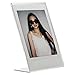Woodmin 3-inch Acrylic “L” Vertical Clear Photo Frame for Fujifilm Instax Mini 9 8 8+ 70 7s 25 50s 90, Polaroid Z2300, Polaroid PIC-300P Films (5 Pieces)
