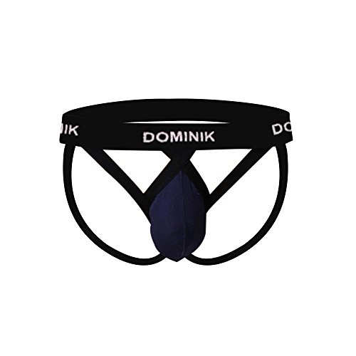 Dominik Jock Straps Thong Underwear, 10 Colors, Mens (M, Black)