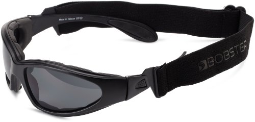 Bobster GXR Sport Sunglasses,Black Frame/Smoked Lens,one size