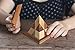 Triangle Pyramid: Handmade Challenging STEM 3D Brain Teaser Wooden Puzzle for Adults from SiamMandalay with SM Gift Box(Pictured)