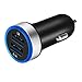 Car Charger 2.1A Dual USB in-Car Charger Adapter Quick Car Charger Compliable with iPhone, Samsung Galaxy, LG, Huawei, Moto, Kindle and More (Black)
