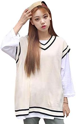 Alhylaニット ベスト レディース Vネック 秋服 無地 シンプル ニット セーター オールシーズン 秀逸 上着 ノースリーブ ファッション 韓国 ニットトップス