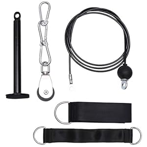 WINOMO Kabel Machine Bijlagen Gewicht Machine Accessoires LAT en Lift Katrol Systeem DIY Katrol Kabel Machine Thuis Gym…