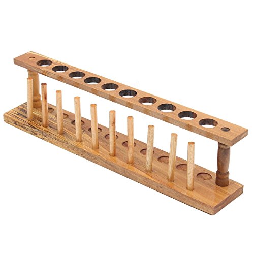 Wooden Laboratory Test Tube Rack 21mm 10 Holes - Thumbnail 2