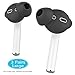 AhaStyle 3 Pairs AirPods Ear Tips Silicone Earbuds Cover [Not Fit in The Charging Case] Compatible with Apple AirPods (3 Pairs Large, Black)