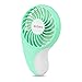Eobeo Small Pocket Personal Fan Mini Size with 2-Speed Portable Hand Held Electric Cooling for Women Kids Home Office Outdoor Travel Camping Makeup USB Rechargeable Battery Operated (Fashion Green)