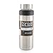 Boroux SLEEVE-Insulated Thermos Water Bottle .5 LITER. Handmade Pure Borosilicate Glass Water Bottle with DOUBLE WALLED STAINLESS STEEL VACUUM SEALED PROTECTION. No Slip Grip Technology