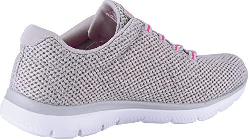Donna Summits 12985 Scarpe da ginnastica, Gray Mesh/ Hot Pink Trim, 39 EU