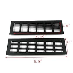 Geesatis 2 Pcs Louvered Ventilation Grille Air Vent