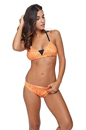 1stvital Mermaid Tails Bikini Swimsuit Swimmming Costume with Monofin-Kids and Adults