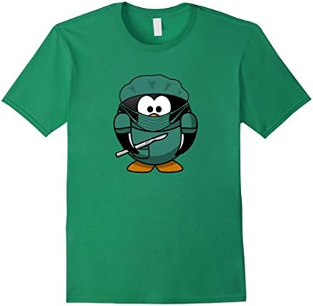 Mens Funny Surgeon Penguin | Premed Medical Student Gift T-Shirt XL Kelly Green