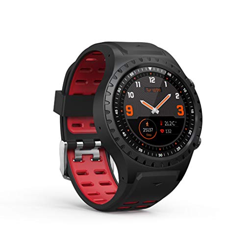 Sunward M1S Card Sports Bluetooth Smart Watch GPS Positioning Compass Waterproof Sports Watch Activity Tracker Pedometer for Smartphone (Red)
