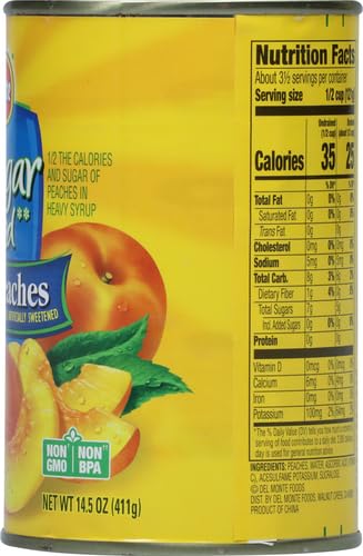 DEL MONTE CANNED SLICED PEACHES, 14.5 OUNCE