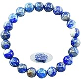 Iooresbeul Healing Crystal Bracelet for Women & Men, 8mm Natural Stone Beaded Stretch Bracelet, Yoga Meditation Jewelry Gift for Her/Him, Round Gemstone Energy Bracelet with Healing Properties-02