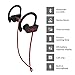 Sports Bluetooth Headphones Wireless, [DR ROCK] IPX7 Waterproof HD Stereo Sweatproof in Ear Earbuds w/Mic for Gym Running Workout 8 Hour Battery Noise Cancelling Headsets for iPhone and Android