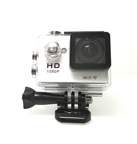 RioRand RR-TV-BP-KW Car Recorder Diving Bicycle Action Camera (Wi-Fi RS4000 Helmet Sports DV 1080P Full HD H.264 12MP 2.0Inch LCD 140 Degree Wide Angle Lens (White))