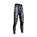 BeneU® Mens Camouflage Sports Running Basketball Compression Tight Leggings Pants(Style:Black Rock Size:L)