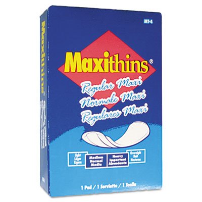 HOSPECO MT4FS Maxithins Vended Sanitary Napkins (Case of 100)