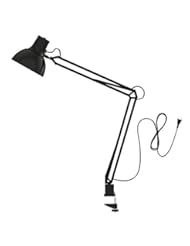 Lighting: ToJane Swing Arm Desk Lamp Architect Clip-on Lamp Work Office/Home Desk Lamp (Black) - ToJane