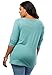 Ultimate Tee Women's Plus Size Ultimate Henley Pocket Tee With Sweetheart Neck