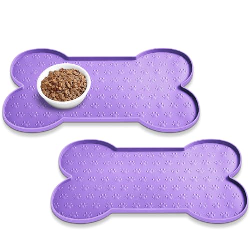 PWTAA Dog Food Mat Anti-slip Silicone Dog