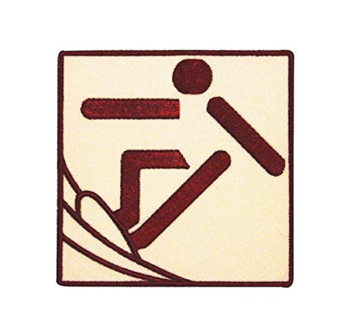 Novelty Iron On Patch - Surfing Surf Sign Hang 10 Design Applique