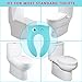 VICSOU Foldable Potty Training Seat, Baby Travel Toilet Seat Covers Liners with Carry Bag, Upgrade Non Slip Silicone Design for Babies, Toddlers and Kids On The Go (Blue)