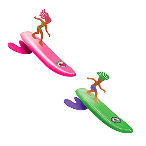 Surfer Dudes Wave Powered MiniSurfer and Surfboard Beach Toy 2 Pack