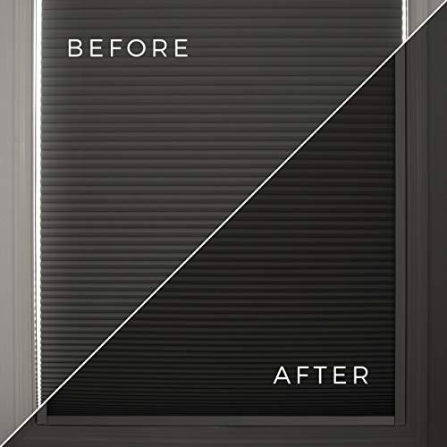 Sleepy Time Tracks-block light along the sides of blackout shades (White, 60 inch with bottom track)