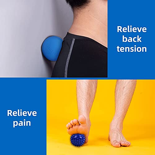 Massage Balls Kit Trigger Point Ball Spiky, Lacrosse Ball , Peanut