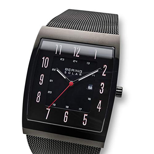 BERING Hombre Análoga Solar Reloj de Pulsera de colección con Acero Inoxidable Pulsera und Cristal de Zafiro - Imagen 4