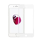 HILLPOW IPhone 7 Screen Protector Covering the Entire Screen Full Coverage Tempered Glass Screen Protector For Apple iPhone 7 - 4.7 Inch (White) 