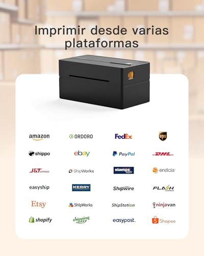 Inateck 4x6 Wireless Thermal Label Printer Compatible with iPhone, Android, iPad, Windows, MacOS, Chrome and USPS Black