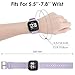 EZCO Compatible with Fitbit Versa Bands, Woven Fabric Breathable Watch Strap Quick Release Replacement Wristband Accessories Compatible Versa Smart Watch Women Man (Light Purple)