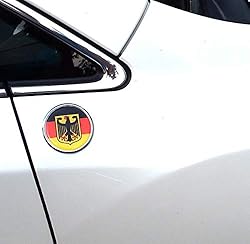 Black Widow Flag 2.75" Car Chrome Round Emblem