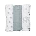 Lulujo Baby Mini Muslin Cotton Silky Soft Cloths, Afrique, 3-Pack, 28 x 28-Inches