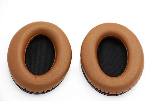 Premium Headphones Earpads Protein Leather Foam Ear Cushions,Headset Ear Pads Spare Replacement Parts (For Bose QC15/Quiet Comfort 15 DHW-53-Coffee)
