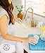 Baby Bottle Drying Rack, Large, Blue - Kids Dish and Accessories Dryer Stand and Drainer Mat