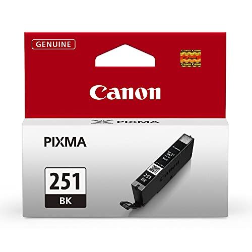 Canon CLI-251 Genuine Black Ink Tank, Compatible with MG6320, IP7220 & MG5420, MX922, MG5520, MG6420, MG7120, iX6820, iP8720, MG7520, MG6620, and MG5620 Printers
