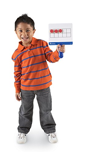 Learning Resources Magnetic Ten-Frame Answer Boards, Set of 4 with 100 counters