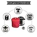 Electric Pressure Cooker Cover Decorative Cover with Pocket for Accessories Fits 6QT Instant Pot and Similar Size (Red)