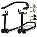 Motorup America Motorcycle Stand for Front or Rear Paddock Wheel - Lift Jack Accessory Best for Motor Cycles & Sports Bikes Center Tire Maintenance Chock w/Fork & Swing Arm