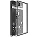 Ringke Fusion Compatible with Xperia Z5 Premium Case Crystal Clear PC Back TPU Bumper w/Screen Protector Drop Protection, Shock Absorption Technology Attached Dust Cap - Smoke Black