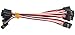 YXQ 10Pcs 100mm Servo Extension Cable 3 Pin Male to Female Lead Wire for RC Airplane (4inch, 10Pcs)