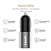 USB Type C Car Charger, Eaxxfly 3.1A 2-Port USB Car Charger for LG G5 G6 V20,HTC 10 U11,Nexus 6P 5X,Samsung Galaxy S9 S9 Plus,S8,S8 Plus,Note 8,with 3.3ft Type C to Type A Cable