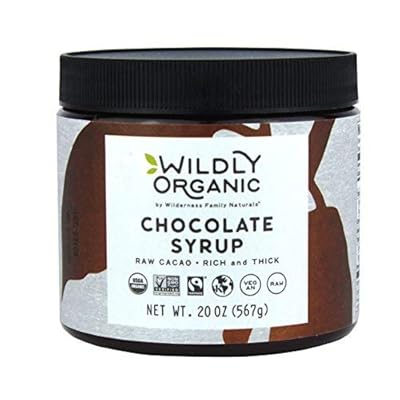Vegan Organic Chocolate Syrup - Only 2 Ingredients - Make Vegan Hot Chocolate - Make Organic Chocolate Milk - Agave Syrup - Organic Dark Chocolate - Fair Trade Chocolate - 20 Oz - Wildly Organic